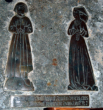 Brasses to William and Agatha Faldo March 2012